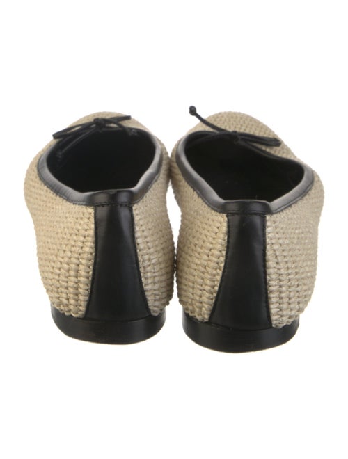 Manolo Blahnik Straw Ballet Flats