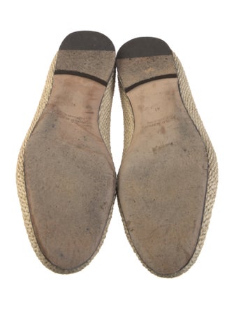 Manolo Blahnik Straw Ballet Flats
