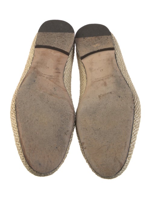 Manolo Blahnik Straw Ballet Flats