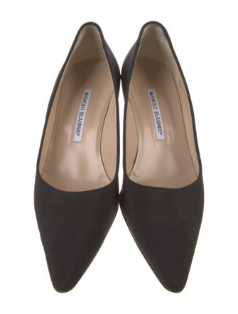Manolo Blahnik Satin Pumps