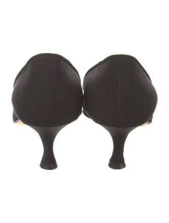 Manolo Blahnik Satin Pumps