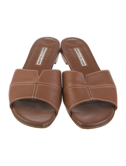 Manolo Blahnik Leather Flats