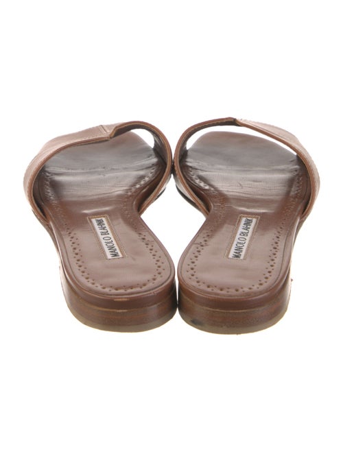 Manolo Blahnik Leather Flats