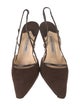 Manolo Blahnik Leather Slingback Pumps
