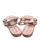 Manolo Blahnik Snakeskin Animal Print Slides