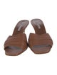 Manolo Blahnik Leather Slides