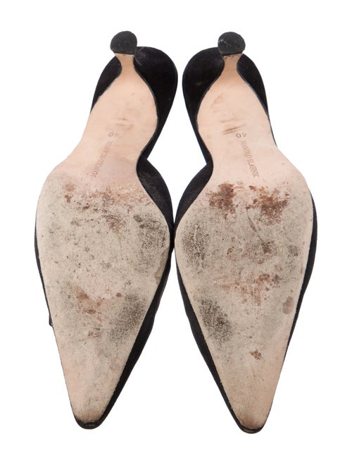 Manolo Blahnik Suede Mules