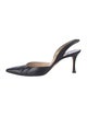 Manolo Blahnik Leather Slingback Pumps