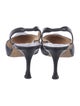 Manolo Blahnik Leather Slingback Pumps