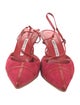 Manolo Blahnik Suede T-Strap Pumps