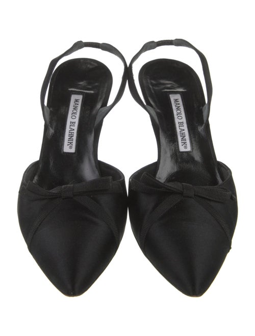 Manolo Blahnik Suede Slingback Pumps
