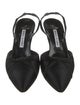 Manolo Blahnik Suede Slingback Pumps