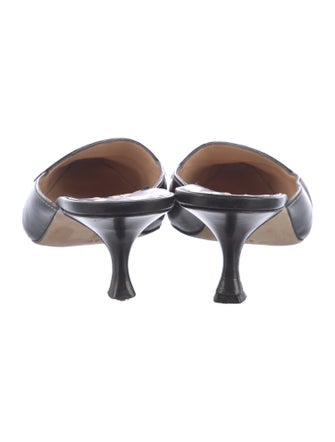 Manolo Blahnik Leather Mules