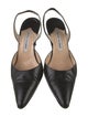 Manolo Blahnik Leather Slingback Pumps