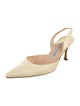 Manolo Blahnik Leather Slingback Pumps
