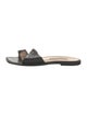 Manolo Blahnik Leather Slides