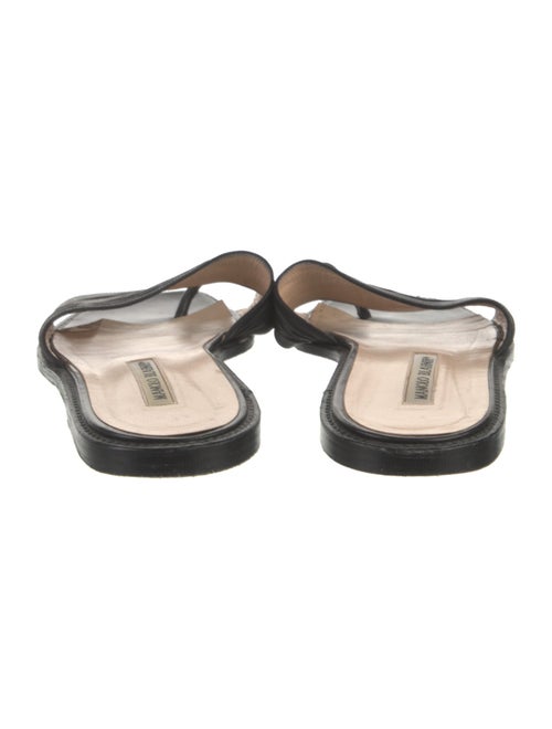 Manolo Blahnik Leather Slides
