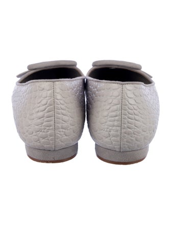 Manolo Blahnik Leather Ballet Flats