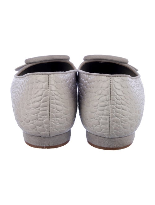 Manolo Blahnik Leather Ballet Flats