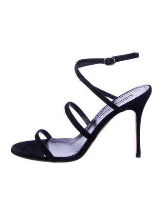 Manolo Blahnik Suede Sandals