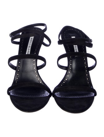 Manolo Blahnik Suede Sandals