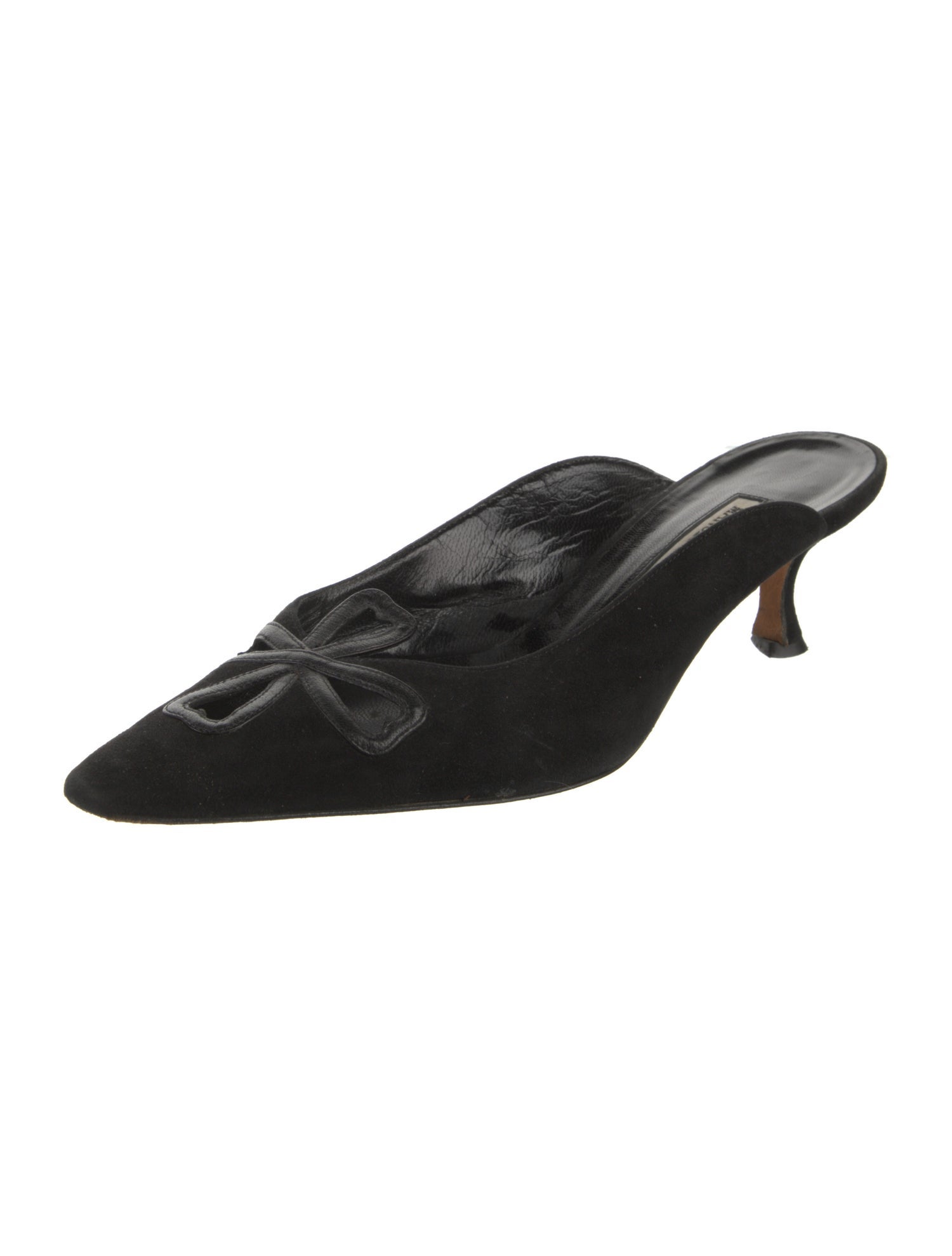 Manolo Blahnik Suede Mules