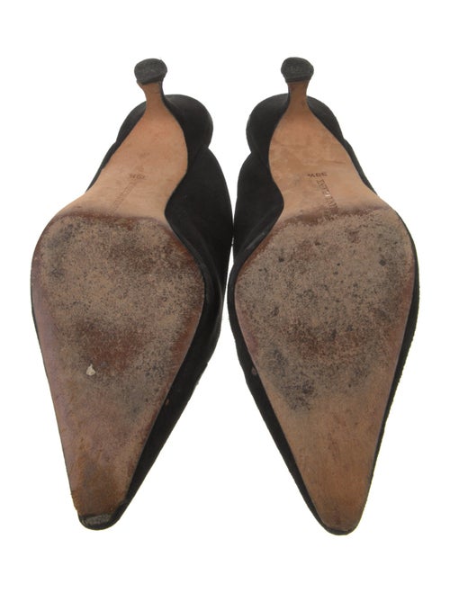 Manolo Blahnik Suede Mules