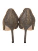 Manolo Blahnik Glitter Accents Pumps
