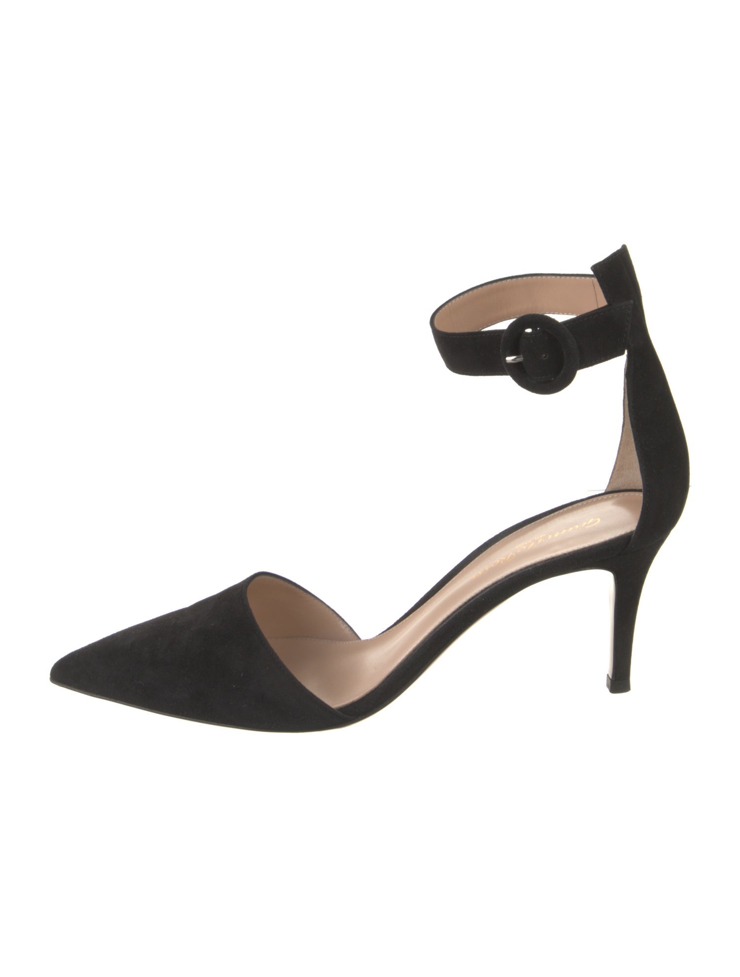 Manolo Blahnik Suede D'Orsay Pumps