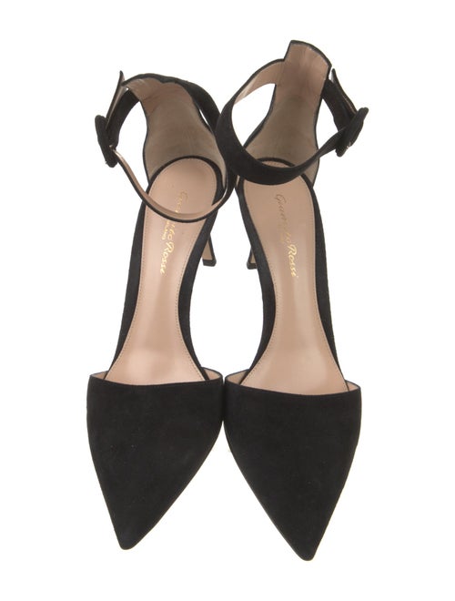 Manolo Blahnik Suede D'Orsay Pumps