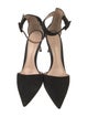 Manolo Blahnik Suede D'Orsay Pumps