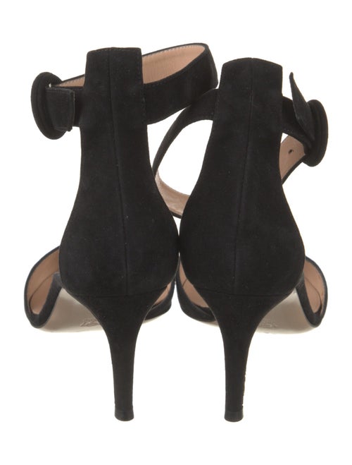 Manolo Blahnik Suede D'Orsay Pumps