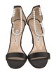 Manolo Blahnik Satin Chain-Link Accents Pumps