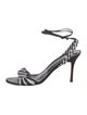 Manolo Blahnik Leather Printed Sandals