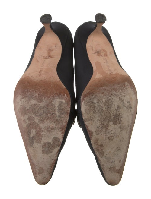 Manolo Blahnik Crystal Embellishments Pumps