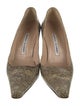 Manolo Blahnik Lizard Animal Print Pumps