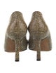 Manolo Blahnik Lizard Animal Print Pumps