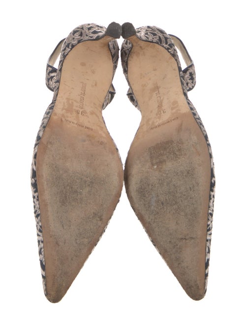 Manolo Blahnik Printed Slingback Pumps