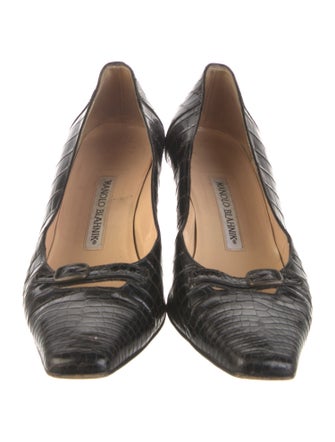 Manolo Blahnik Crocodile Pumps