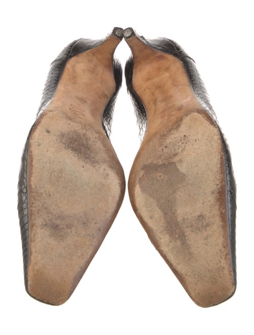 Manolo Blahnik Crocodile Pumps