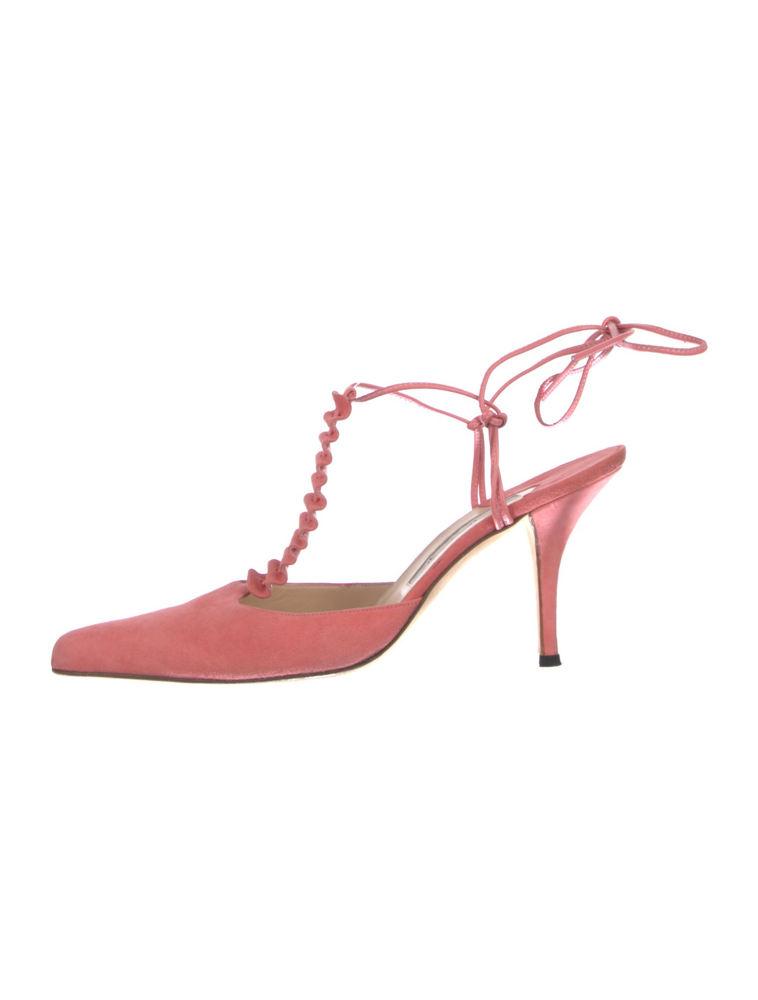 Manolo Blahnik Suede Slingback Pumps