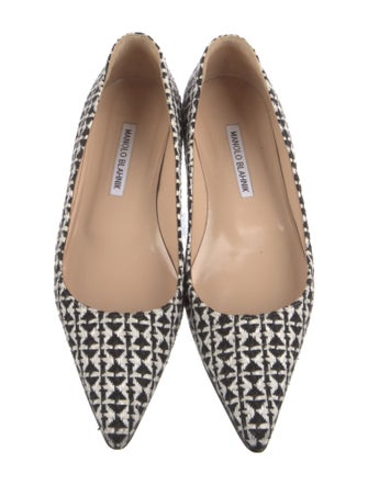 Manolo Blahnik Printed Flats
