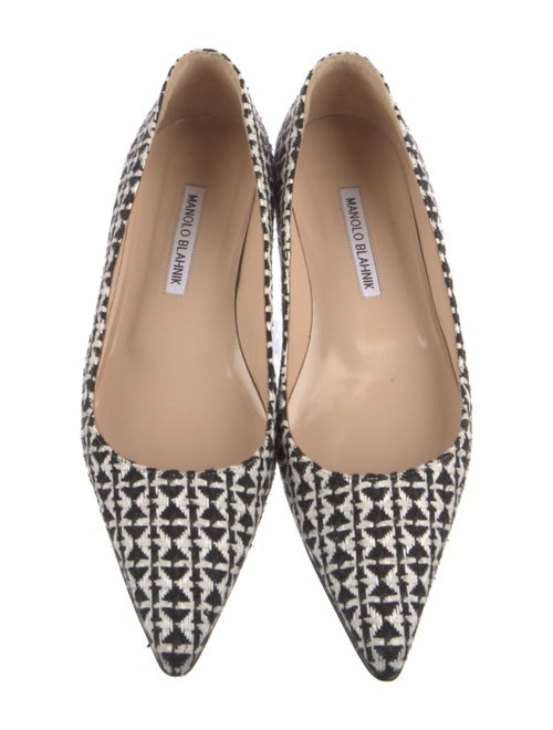 Manolo Blahnik Printed Flats