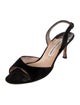 Manolo Blahnik Suede Slingback Sandals