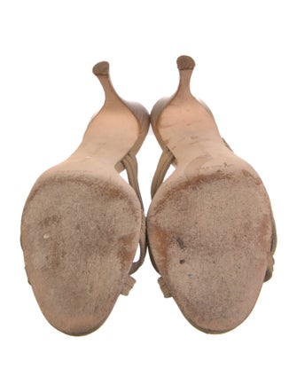 Manolo Blahnik Leather Slides