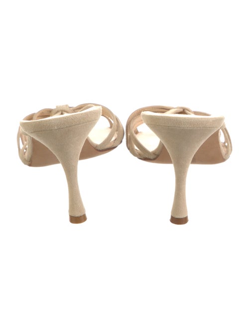 Manolo Blahnik Suede Slides