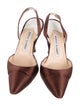 Manolo Blahnik Satin Slingback Pumps