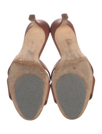 Manolo Blahnik Leather Slides