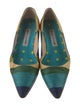 Manolo Blahnik Colorblock Pattern Flats