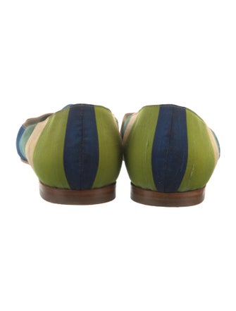 Manolo Blahnik Colorblock Pattern Flats